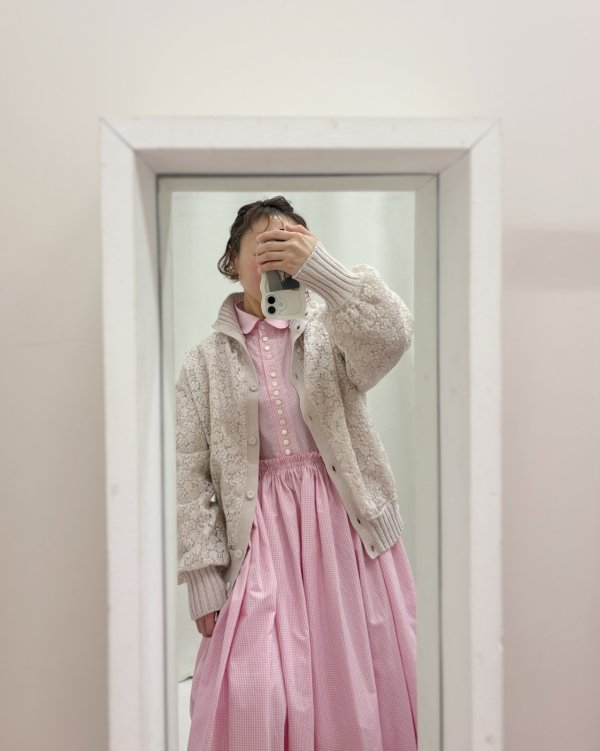 画像8: SALE15%OFF!! ORGANDY EMBROIDERY BLOUSON (VE210:IV) (8)