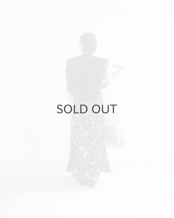 画像14: 別注!! cotton print dress (BK) (14)