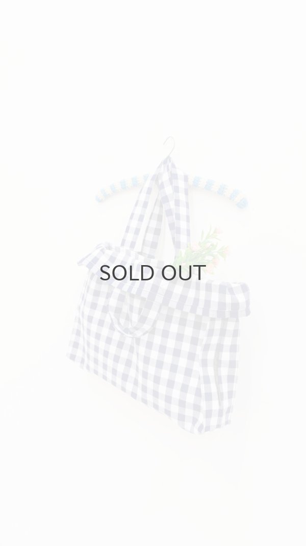 画像10: 先染め帆布 トートバッグ (261-8307:CHE) (10)