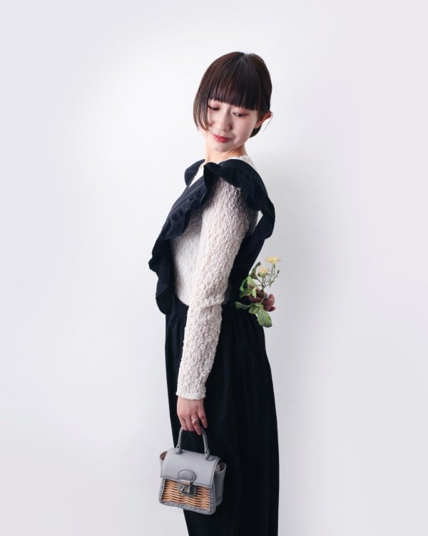 画像18: tambourine サロペット (AES4660:BK) (18)