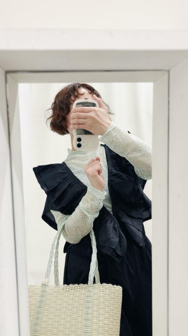 画像10: stretch lace top (PK) (10)