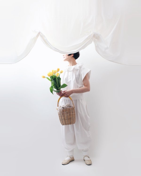 画像8: 大森伃佑子×3 ET DEMI パンツ (WH) (8)