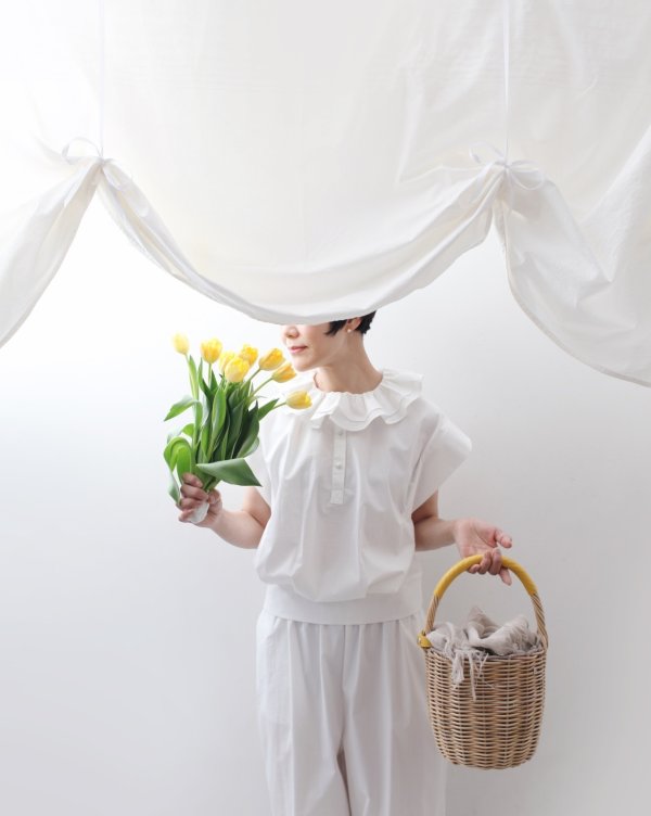 画像9: 大森伃佑子×3 ET DEMI パンツ (WH) (9)