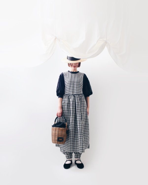 画像18: 大森伃佑子×3 ET DEMI エプロンワンピース (BK) (18)