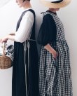画像20: 大森伃佑子×3 ET DEMI エプロンワンピース (BK) (20)