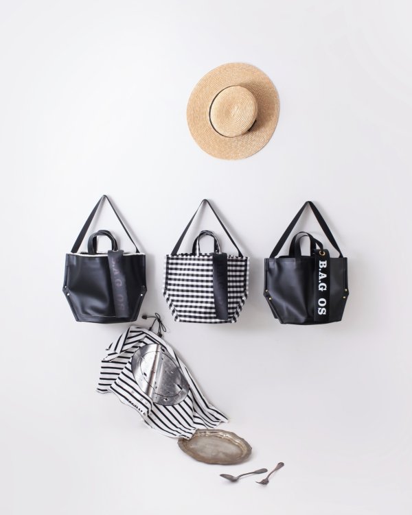 画像14: 6号キャンバス PVC・Y字トート (16537:BKBK) (14)