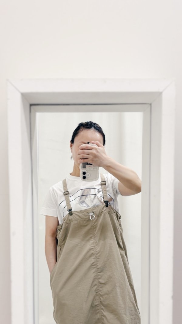 画像17: ナイロンタフタ サスペンダー付きスカート (56528:BG) (17)