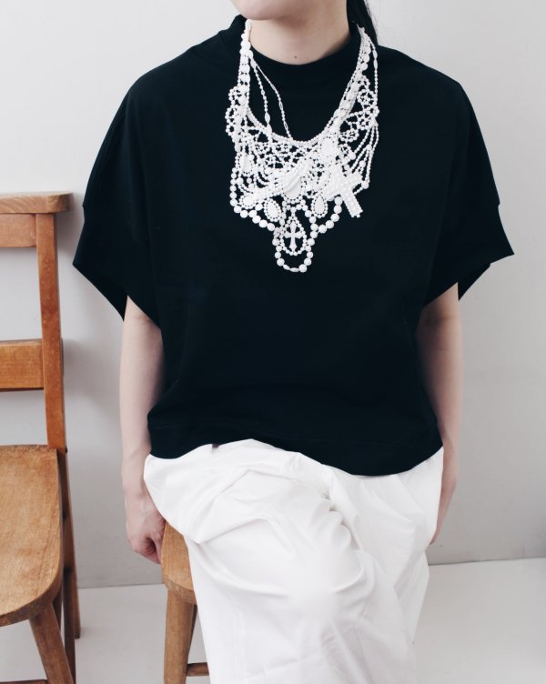 画像12: 別注!! lace necklace (BK) (12)