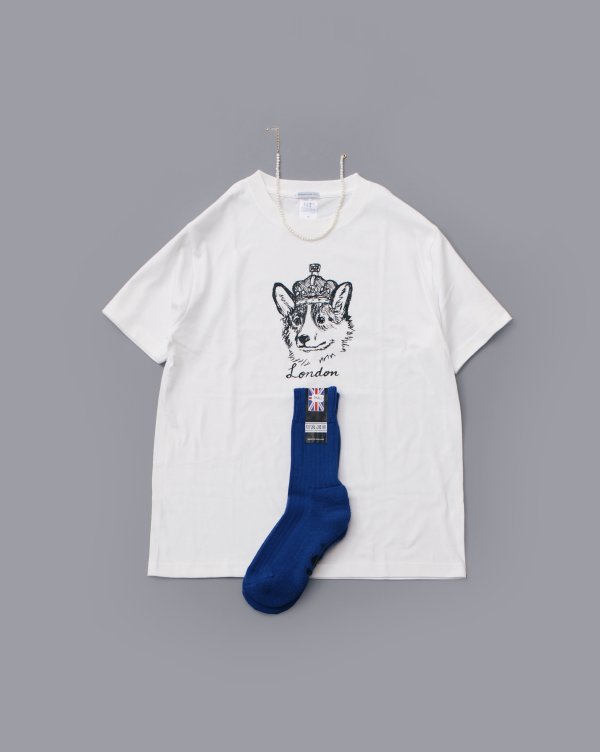 画像9: Souvenir T-Shirts "London" Queen Corgi (WH) (9)