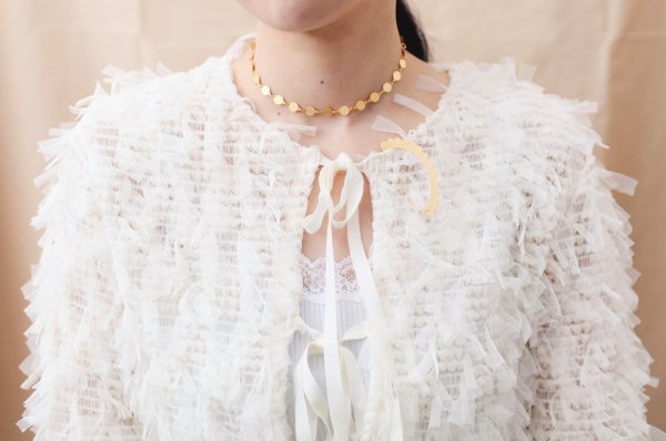 画像6: CIRCLE - ETCHED METAL NECKLACE (6)