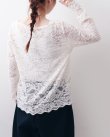 画像16: RWDania Lace LS Boatneck Lace T-shirt 101259 (IV) (16)