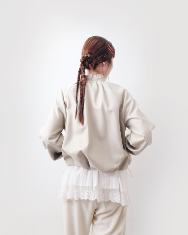 画像15: soft eco-leather blouson (IV) (15)