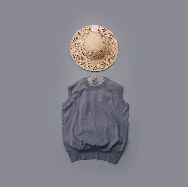 画像17: 40/2天竺 ノースリーブプルオーバー (6346:BK) (17)