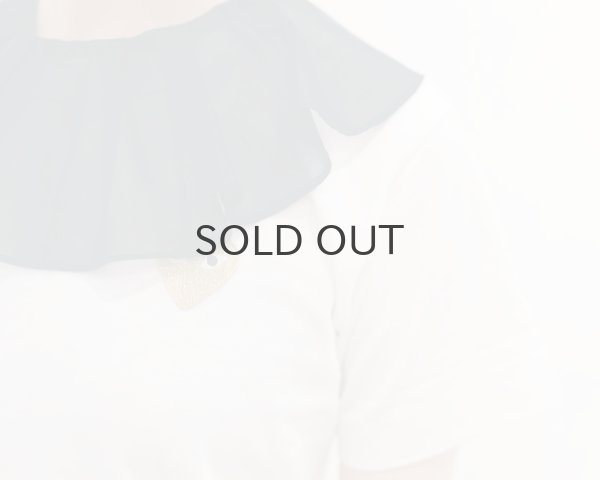 画像13: Big Ruffle Collar Organza (BK) (13)