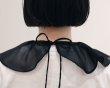 画像14: Big Ruffle Collar Organza (BK) (14)