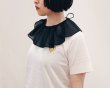 画像12: Big Ruffle Collar Organza (BK) (12)