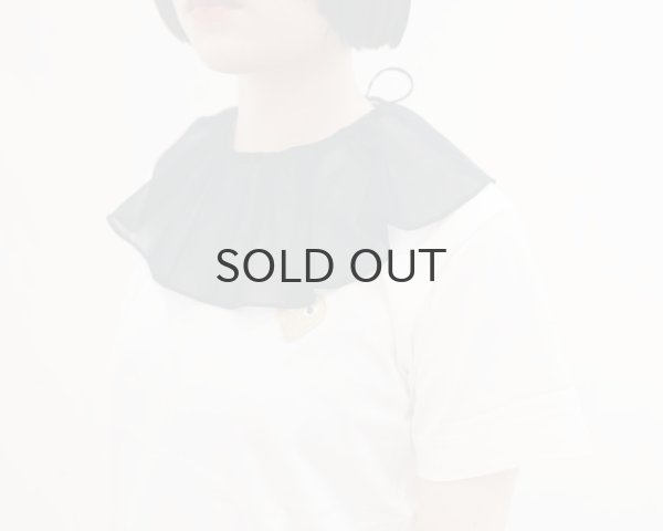 画像11: Big Ruffle Collar Organza (BK) (11)