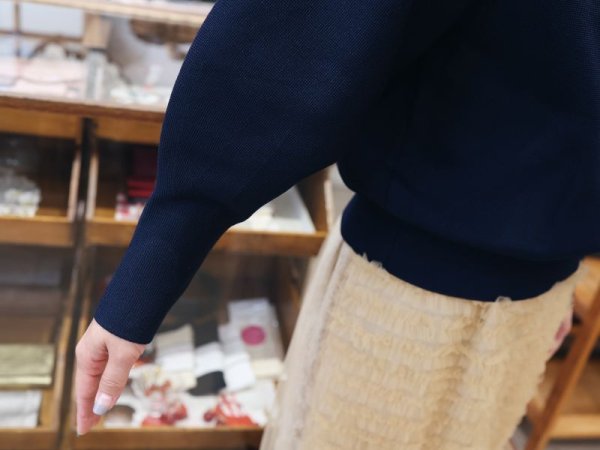 画像10: SALE!! 別注!! AMOSSAミラノリブパフスリーブ ハイネックプルオーバー (GYG:19) (10)