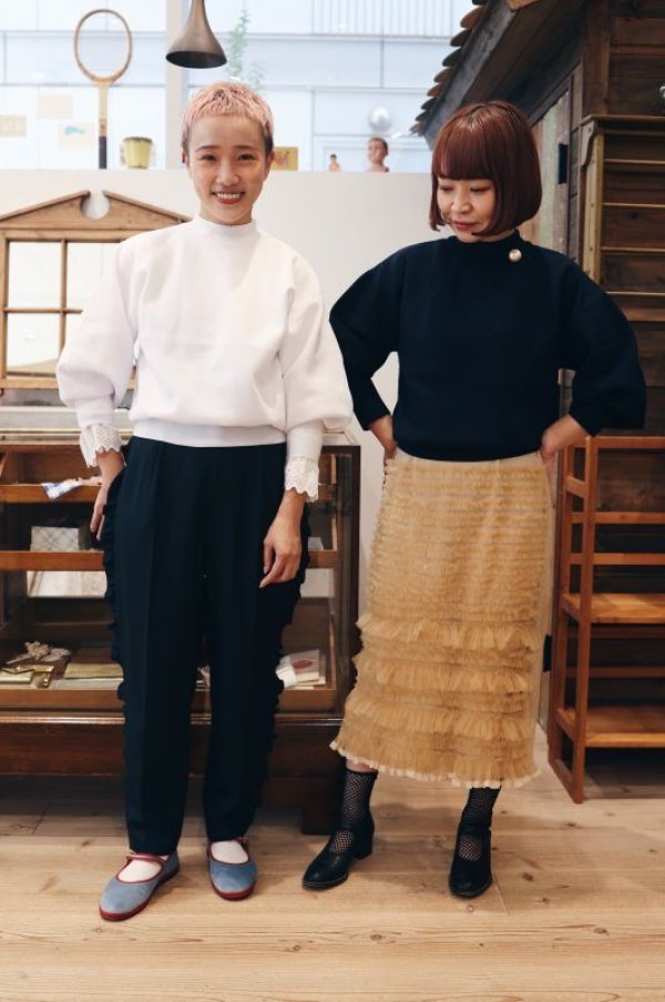 画像5: SALE!! 別注!! AMOSSAミラノリブパフスリーブ ハイネックプルオーバー (GYG:19) (5)