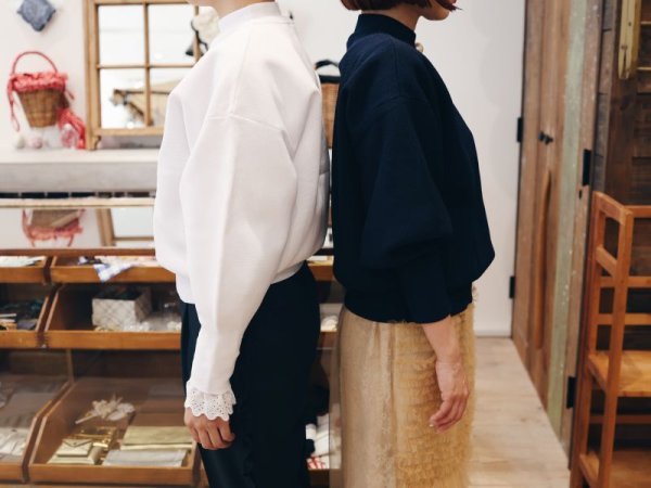 画像7: SALE!! 別注!! AMOSSAミラノリブパフスリーブ ハイネックプルオーバー (GYG:19) (7)