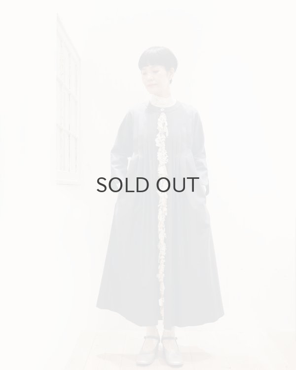 画像20: ML LUPETTO PLISSE' C/COLLO E POLSI PIZZO 304 (NERO) (20)