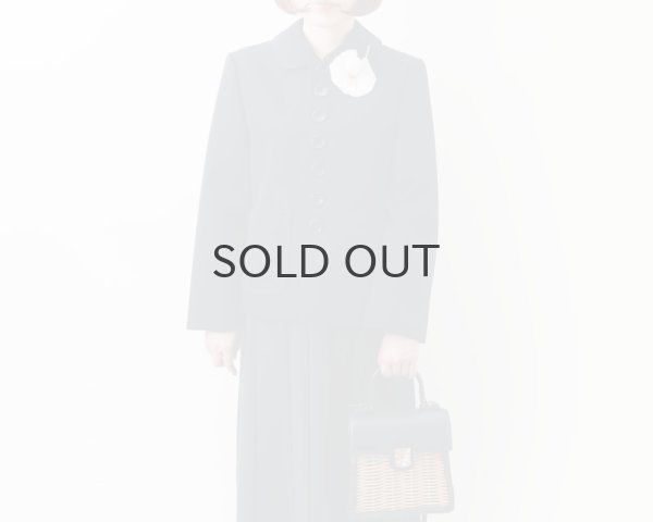 画像25: ウールギャバ 丸襟ジャケット (NV) (25)