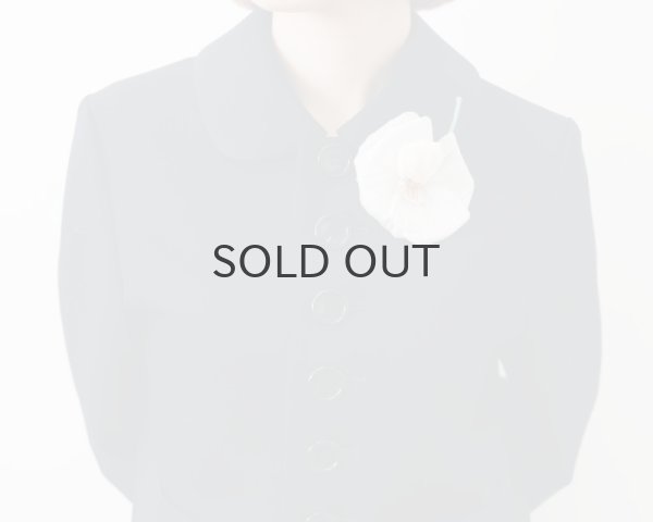 画像26: ウールギャバ 丸襟ジャケット (NV) (26)