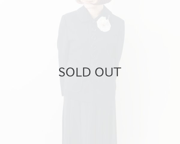 画像24: ウールギャバ 丸襟ジャケット (NV) (24)