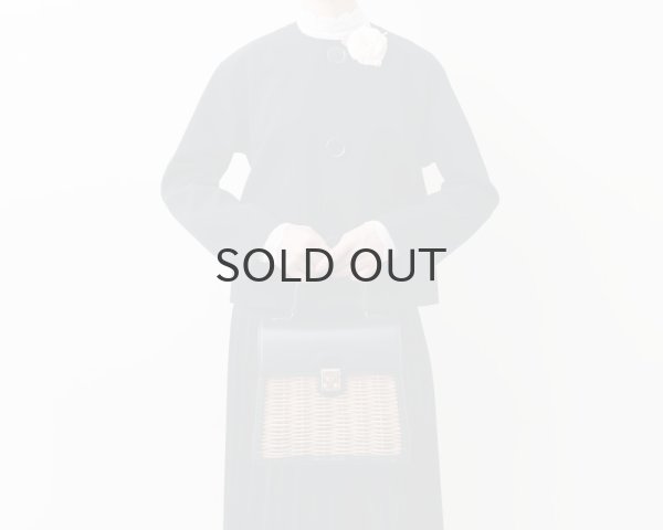 画像23: ビッグボタン ノーカラージャケット (BK) (23)