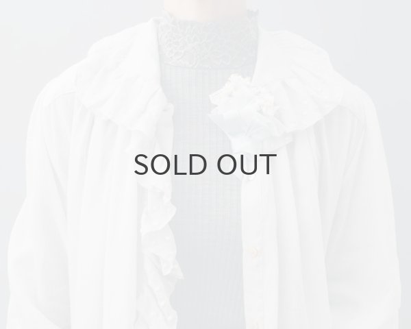 画像15: ML LUPETTO PLISSE' C/COLLO E POLSI PIZZO 304 (NERO) (15)