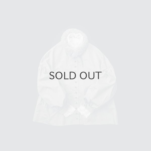 画像13: II TEN KI 高密度サテン 長袖ブラウス (WH) (13)