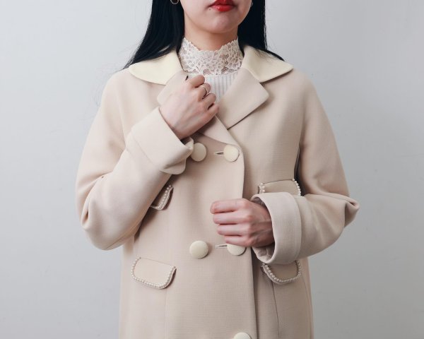 画像8: ML LUPETTO PLISSE' C/COLLO E POLSI PIZZO 304 (BIANCO) (8)