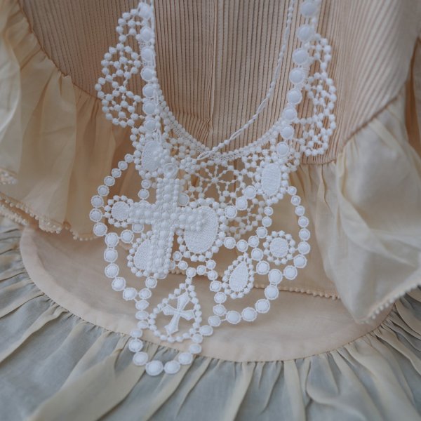 画像14: 別注!! lace necklace (BK) (14)