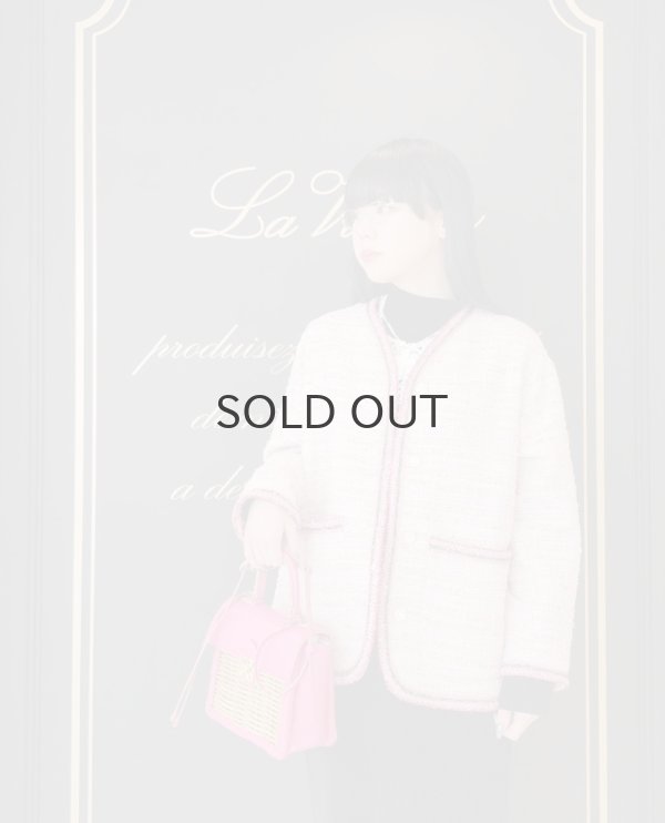 画像19: 別注!! strawberry tweed jacket (PK) (19)