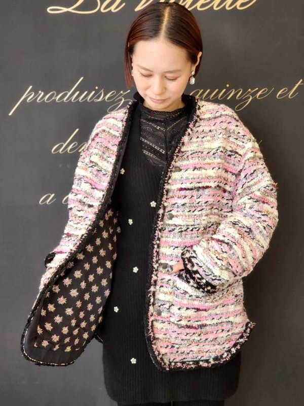 画像14: candy tweed jacket (PK) (14)