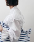 画像20: 別注!! スタンドカラーレースブラウス (WH) (20)