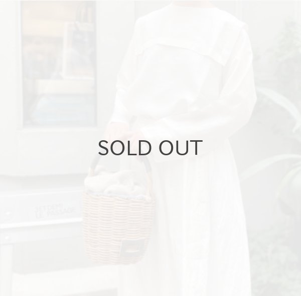 画像15: Khadi Silk Back Button Sailor Blouse (BK) (15)