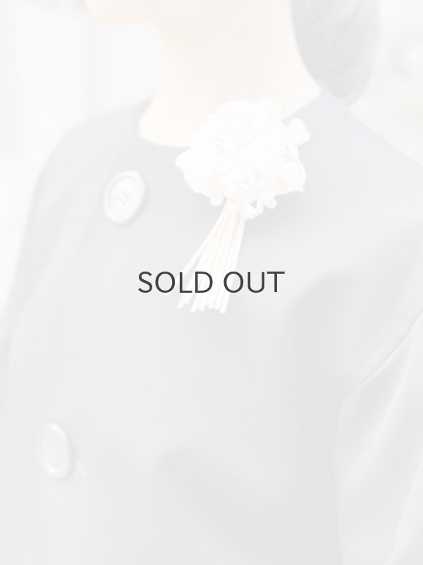 画像20: ビッグボタン ノーカラージャケット (BK) (20)