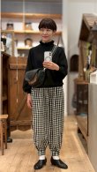 画像16: shop別注!! 32/2強撚綿フリル衿長袖プルオーバー (BK) (16)