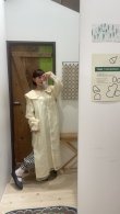 画像12: Khadi Silk Organdy & Embroidery Collar Dress (EC) (12)