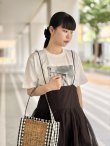 画像15: sheer starched cotton 2way cami skirt (BK) (15)