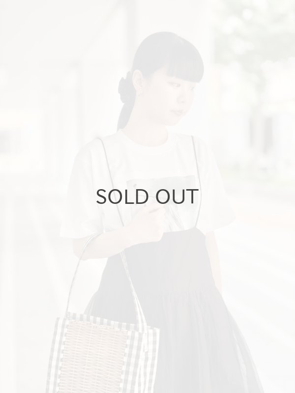 画像15: sheer starched cotton 2way cami skirt (BK) (15)
