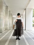 画像13: sheer starched cotton 2way cami skirt (BK) (13)