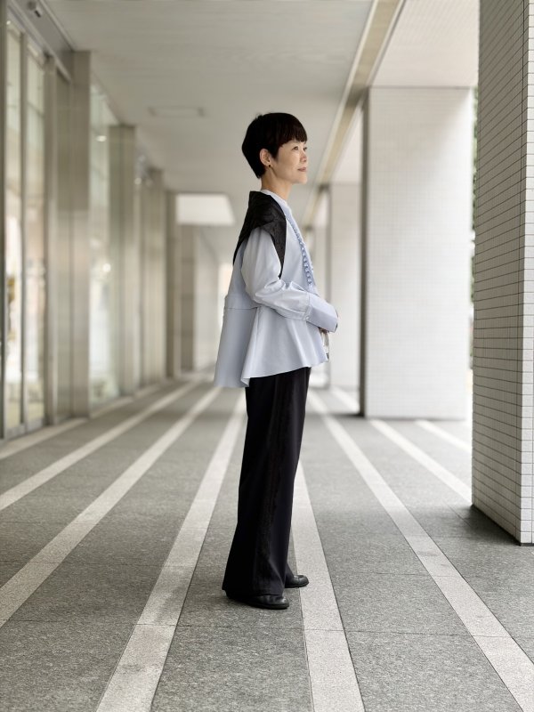 画像12: tuck frill flare shirt (IV) (12)