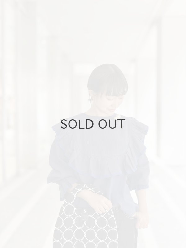 画像17: Khadi Cotton Pintuck Tunic (BL) (17)