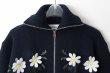 画像3: SALE30%OFF!! リスジャガードジップカーディガン (NV) (3)