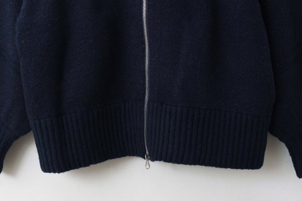 画像7: SALE30%OFF!! リスジャガードジップカーディガン (NV) (7)