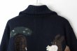 画像13: SALE30%OFF!! リスジャガードジップカーディガン (NV) (13)