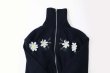 画像5: SALE30%OFF!! リスジャガードジップカーディガン (NV) (5)