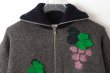 画像3: SALE30%OFF!! イヌジャガードジップカーディガン (GY) (3)